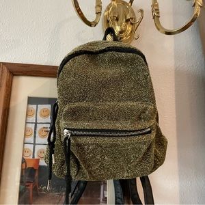 Wild fable sparkly gold mini backpack